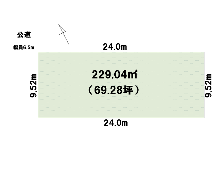 北野八竜前土地（住宅用地）